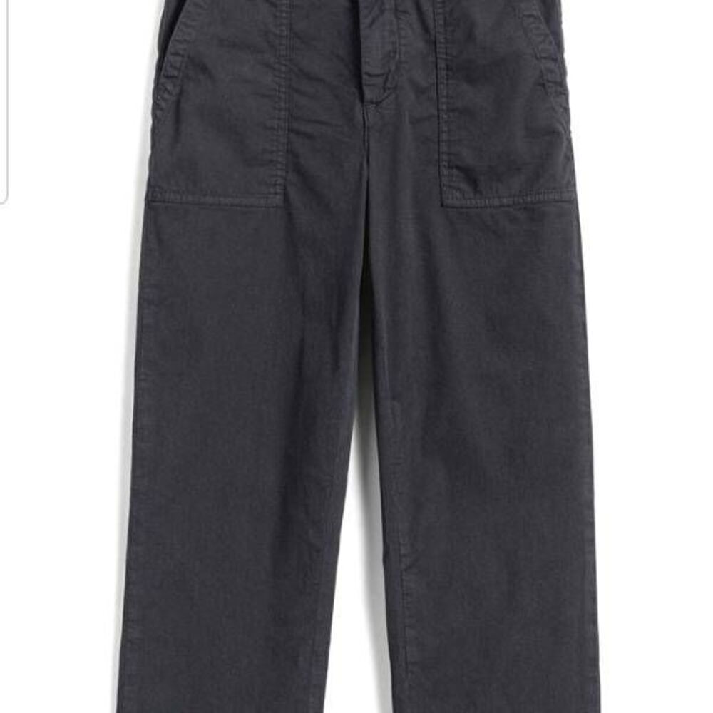 NWOT Frank & EileenBlackstone washed black Stretch Cotton Pants sz 4
